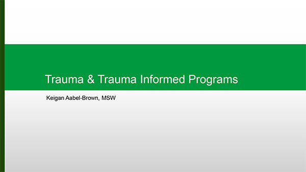 Trauma Professional Development